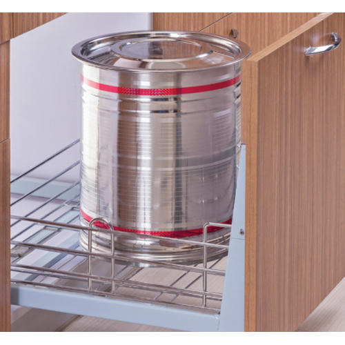 Stainless Steel Kitchen Grain Trolley Manufacturer In Haryana India By