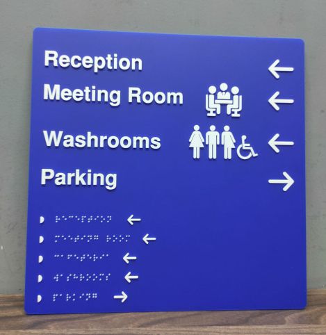 Braille Tactile Floor Directory Signage Size Customize At Rs