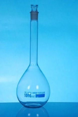 Conical Borosilicate Glass Volumetric Flask For Laboratory Packaging