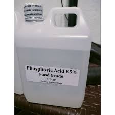 Phosphoric Acid 85 Food Grade Certification FSSAI Certified ISO