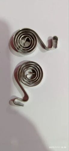 Silver Stainless Steel Flat Spiral Torsion Spring For Industrial At Rs