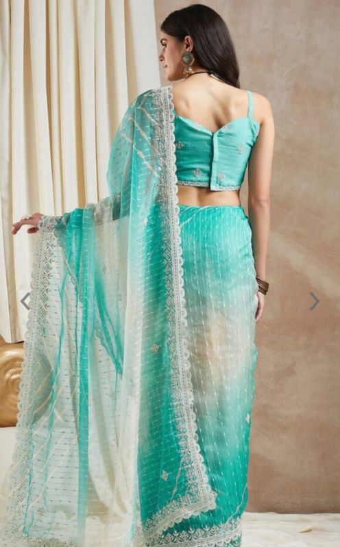 Designer Embroidered Net Party Wear Saree At Rs 3 200 Piece In Jaipur