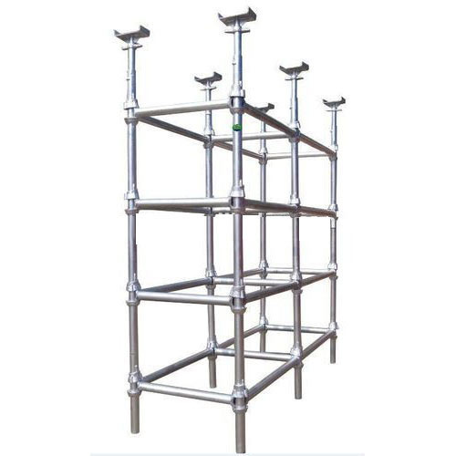 Coloured Polished Metal Cuplock Scaffolding System, for Construction Use, Grade : ASTM