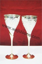 Metal Silver Plated Wine Drinking Glasses