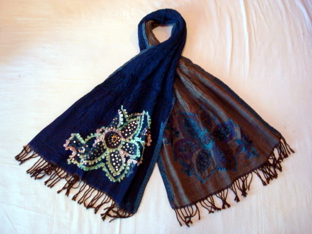 Wool Embroidered Stoles EC-2076 A