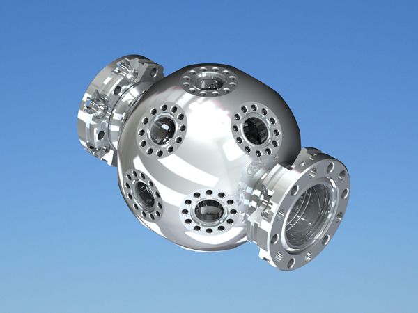 Rotatable Spherical Triple Octagon Vacuum Chamber