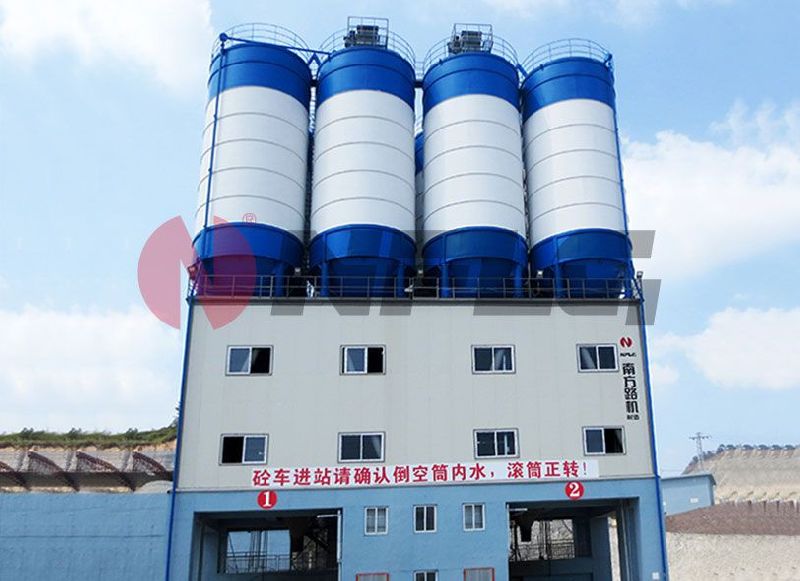 POWDER SILO TOP MOUNTED COMMERCIAL CONCRETE MIXING STATION