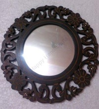 WOOD MIRROR HANDICRAFT GIFTS, Feature : India