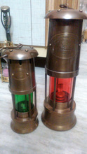 Metal red green iron lantern, for Home Decoration, Style : Antique Imitation