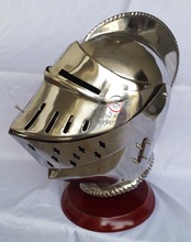 Medieval Closed Knight Armour Helmet, Style : Antique Imitation