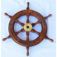 Wood Nautical Ship Wheel, Feature : India