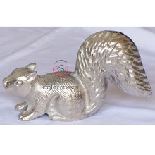 Squirrel Metal Statue