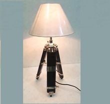 Wood Tripod Lamp