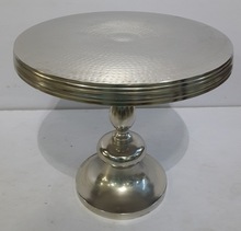 Nickel plating Metal Accent Table, Dimension (LxWxH) : 56X56X52 Cm