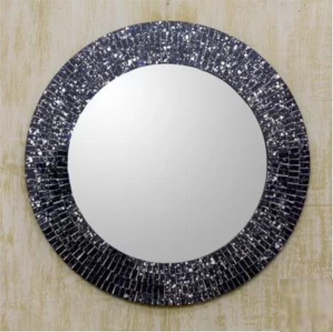 Mosaic Round Mirror