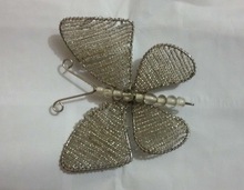 Iron Beaded AND Crystal Hanging Butterfly