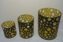 Metal Bubbles Votive Holders