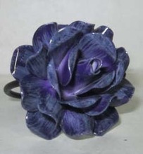 Metal Rose Napkin Ring