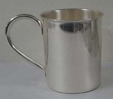 Metal Silver Plated Drinking Mug