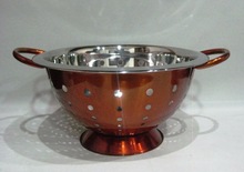 Copper Color Droplet Colander
