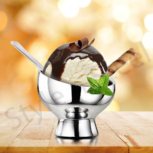Ice Cream Cup With Spoon
