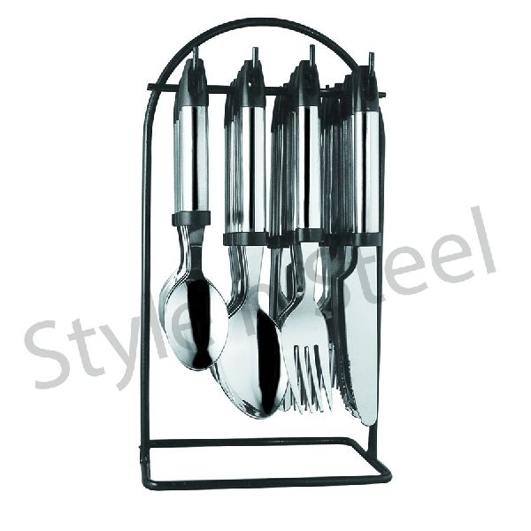 Stainless steel cutlery stand