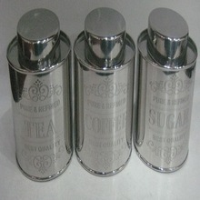 Round Metal Stainless Steel Oval Canister, for Food, Feature : Eco-Friendly