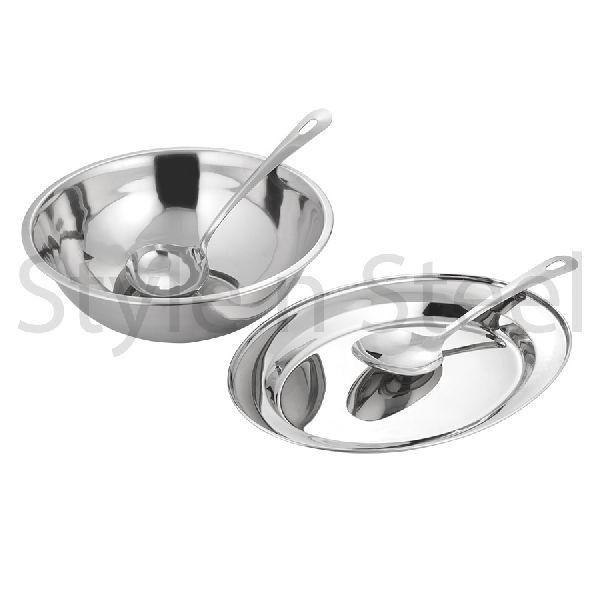 Stainless Steel Oval Rice Bean Set, Feature : Eco-Friendly
