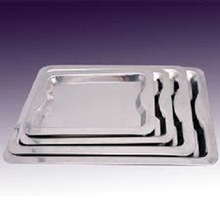 Stainless Steel Tray, for Serving, Color : Assorted