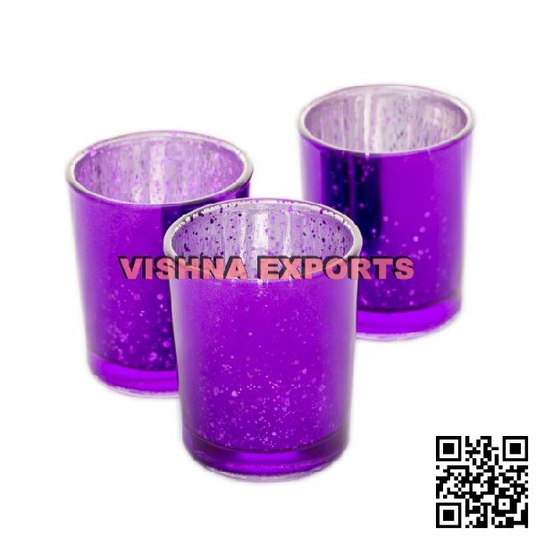 Hot Sale Purple Mercury Glass Votives For Wedding