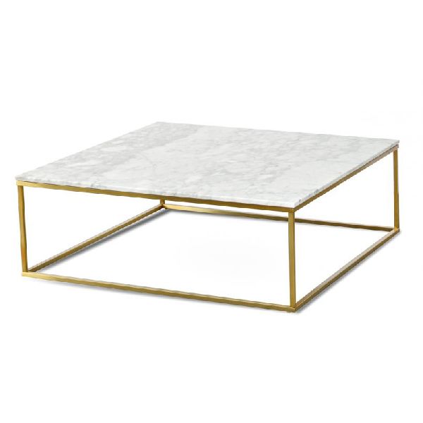 Large Marble Top Coffee Table, for Home Furniture, Size : Standard Size