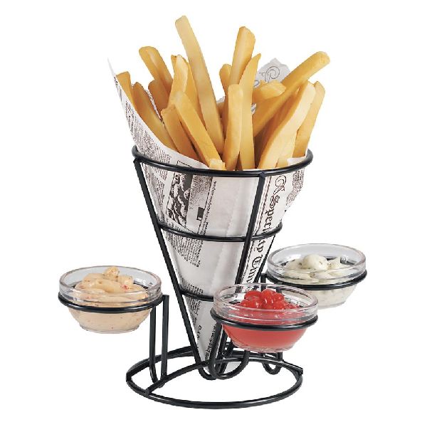 Wire Metal French Fry Cone