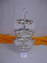 silver plated cake stand