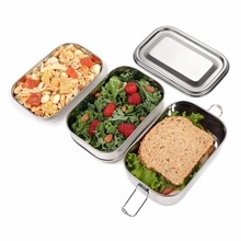 Children use stainless steel lunch box