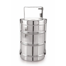 Round Metal Handle Lunch box, for Food, Feature : Eco-Friendly, Stocked