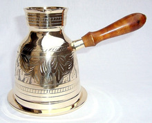 Brass Ibrik Turkish Coffee Pot