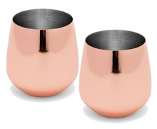Stainless Steel Copper Plated Wine Goblets