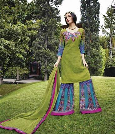 Printed Palazzo Suits, Size : FREE SIZE