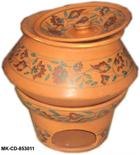 Ceramic Earthenware Look Chafing Dish