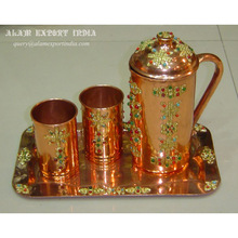 Copper Jug Glass Set, Size :  Costomised