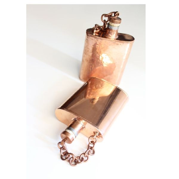 HANDGRIP COPPER AND STAINLESS STEEL FLASK, Feature : Eco-Friendly