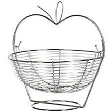 Stainless Steel Apple Shape Fruit Basket