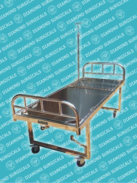 Coated Stainless steel Hospital Semi Fowler Bed, Feature : Adjustable