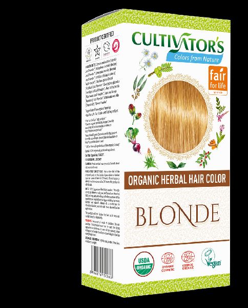 Organic Herbal Hair Color Blonde Certification Vegan Non Gmo At Rs 640 100 Gram In Jodhpur 