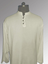 buttoned Mens Kurtain high neck