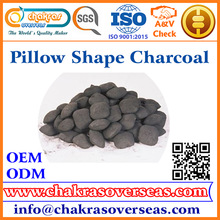 Coconut Shell Pillow Shape Charcoal Briquettes, for Hotel, Restaurant, Barbeque.