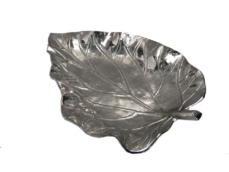 Aluminium Leaf Dish, Size : Height- 8 cm, Length- 53.5 cm, Width - 38.5 cm