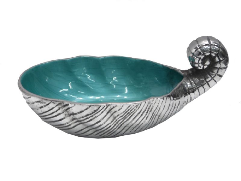 Aluminium Shell Bowl, Size : Height- 18 cm, Length- 41 cm, Width - 23 cm