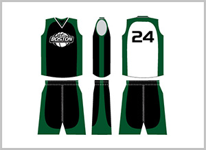 Boston center Basketball Uniforms