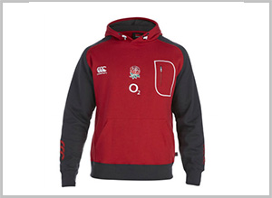 England Rugby-oth Hoody Red, Size : S, M, XL